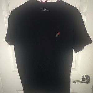 Urban Outfitters Embroidered Black Rose tee